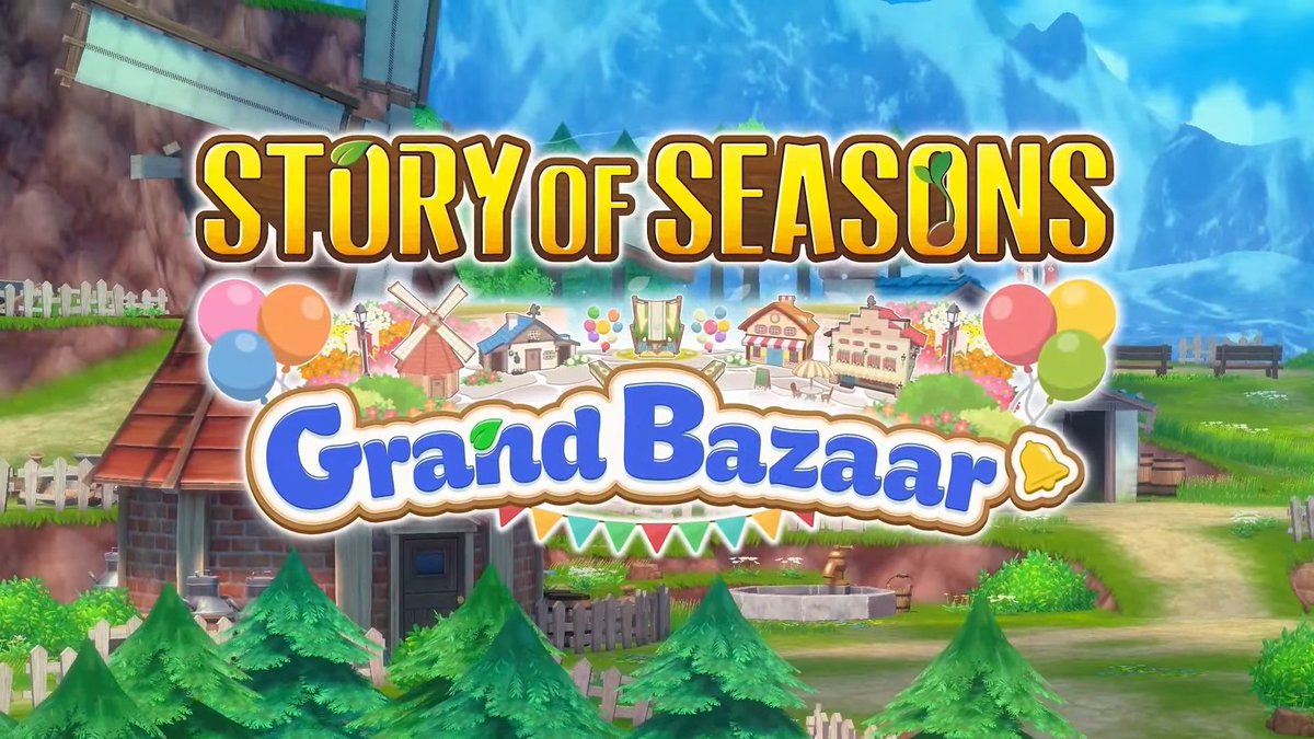 Oni_Dino's tweet photo. So excited we finally announced this in today's Nintendo Direct! 
It's STORY OF SEASONS: Grand Bazaar! 

The team at Marvelous put so much hard work into this new game, I think it's one of the most charming titles I've laid eyes on! 

Please look forward to it! https://t.co/SCanjLzpxP