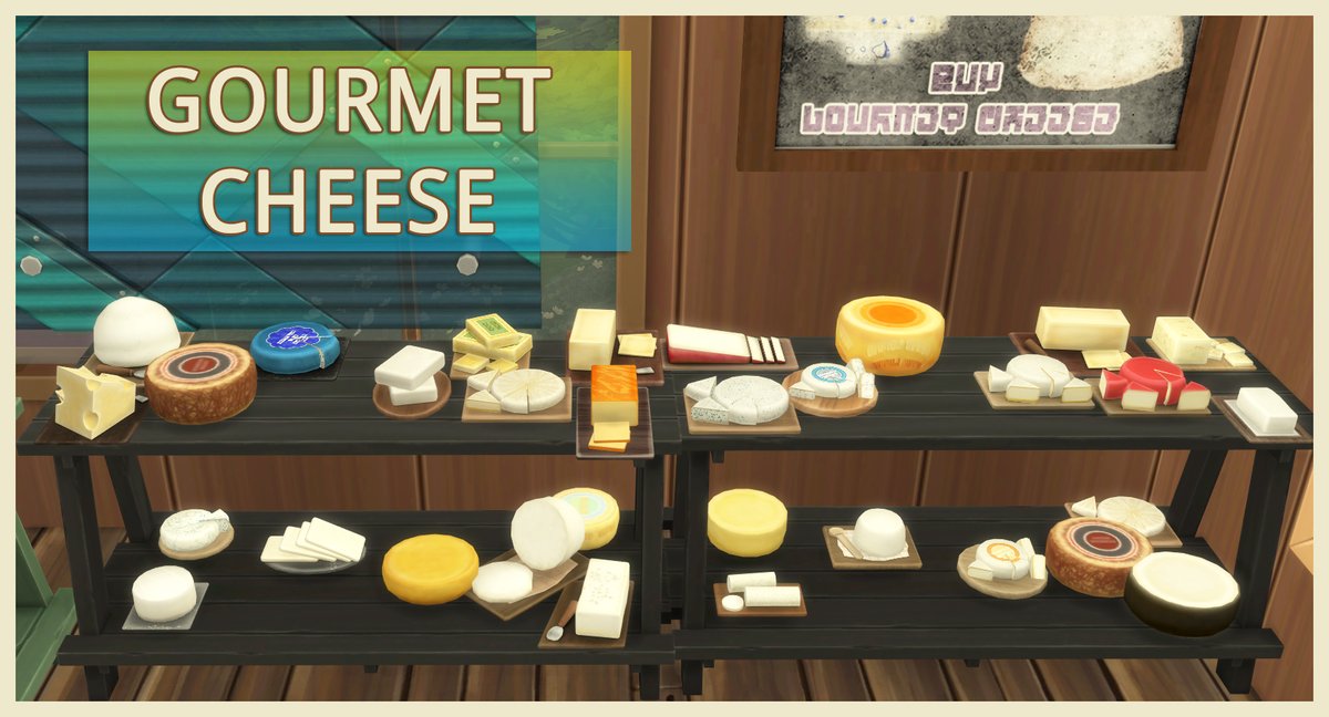 icemunmun's tweet image. DIY Cheese - Functional Cheesemaking!

I have been working on this for a year - 15 ingredients and 31 different cheeses!

#TheSims4 #TheSims #Sims4 #sims