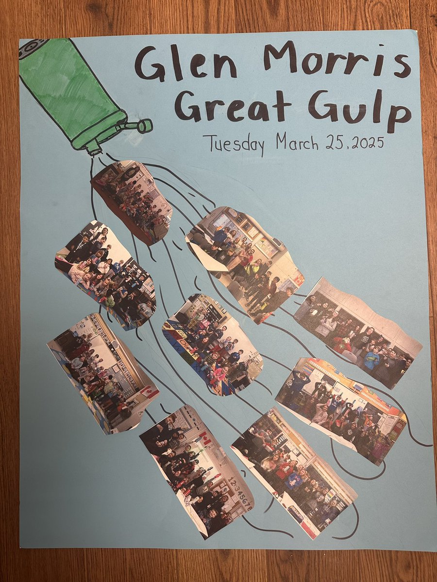 Glen Morris Participated in the Great Gulp challenge. Good Job Grizzlies!!! <a href="/EcoSchoolsCAN/">EcoSchools Canada</a> <a href="/DirectorGEDSB/">Dr. JoAnna Roberto, Ph.D.</a> <a href="/GEDSB/">Grand Erie District School Board</a>  #GreatGulp