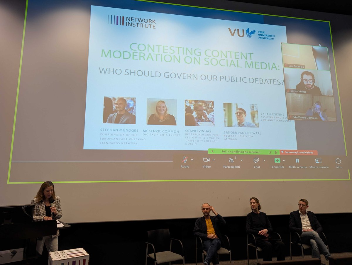 🎤 Live from our event on "Contestating Content: Moderation on Social Media."