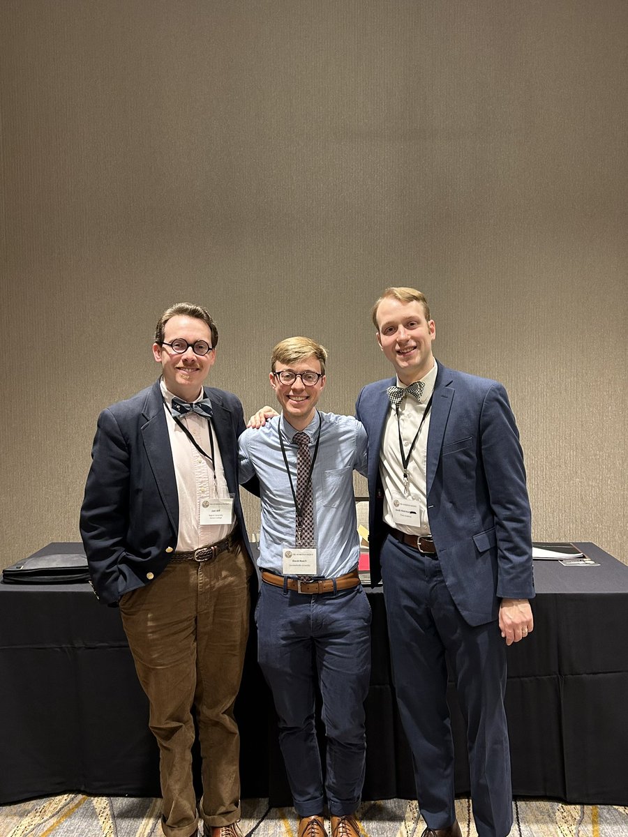 jacob_hiserman's tweet photo. Has a great time presenting on Southern intellectual history with @d_roach25 and @jriliff at the recent @ciceroniansoc conference! https://t.co/yfw0kWO4aa
