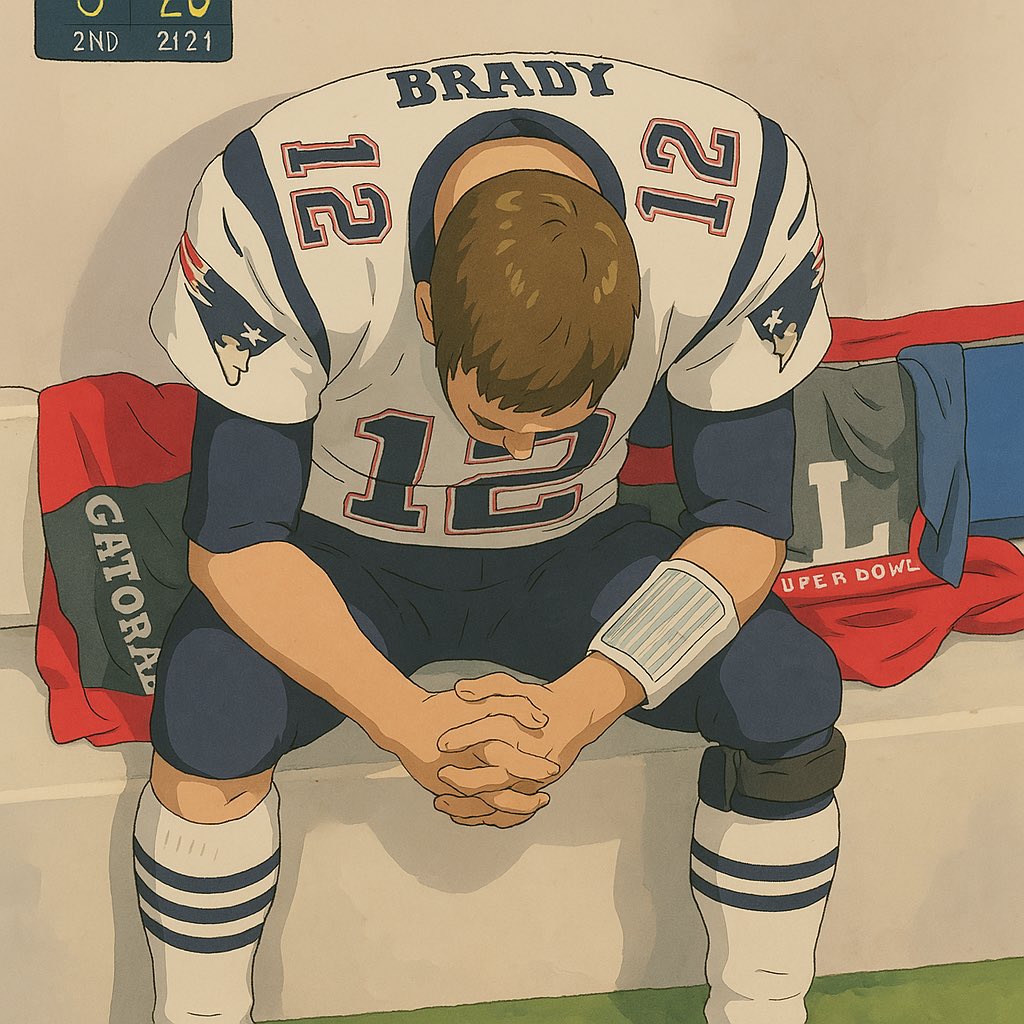 SleeperHQ's tweet image. Iconic NFL moments Studio Ghibli style: