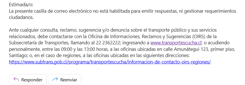 liddadm's tweet photo. @ayudaJUNAEB @junaeb @busesbiobio Ya no se pueden enviar correos, solo funciona la plataforma https://t.co/OUi0WYk8hu