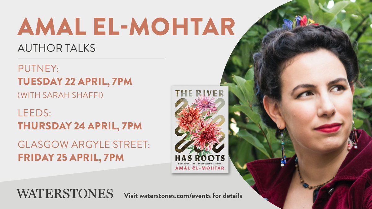 Amal El-Mohtar, co-author of the sensational This Is How You Lose The Time War, joins us to discuss her incredible debut solo novella, The River Has Roots. 

waterstones.com/events/an-even…
