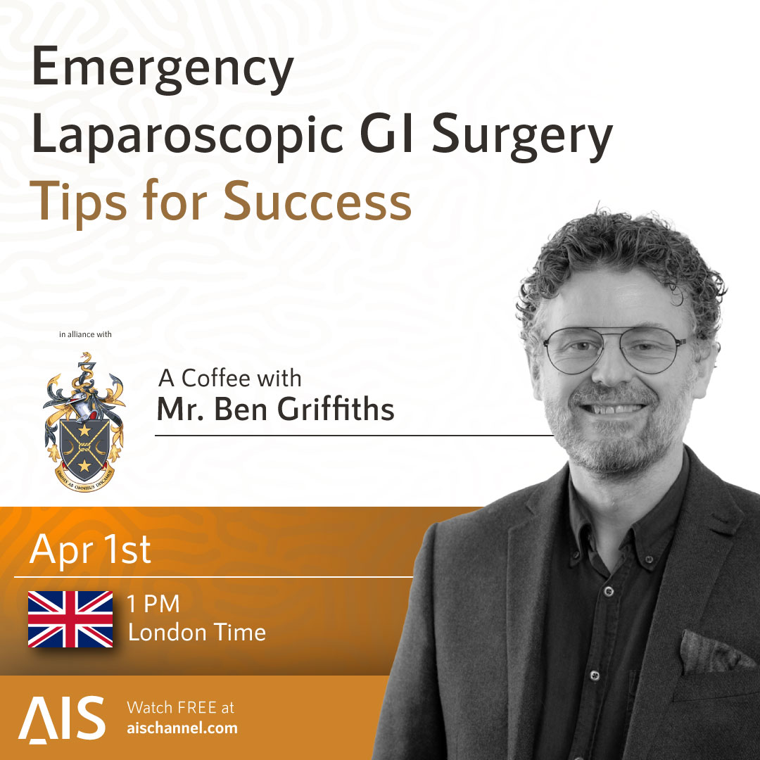 ASGBI (@asgbi) on Twitter photo Join our Education and Training Director, <a href="/bengriffiths73/">Ben Griffiths</a> on <a href="/AISChannel/">AIS Channel</a> at 1300 on Tuesday 1st April as he shares his expertise on emergency laparoscopic GI surgery during this interactive Q&A session. Make sure to bring a coffee and some questions! ☕️ Join our Education and Training Director, <a href="/bengriffiths73/">Ben Griffiths</a> on <a href="/AISChannel/">AIS Channel</a> at 1300 on Tuesday 1st April as he shares his expertise on emergency laparoscopic GI surgery during this interactive Q&A session. Make sure to bring a coffee and some questions! ☕️