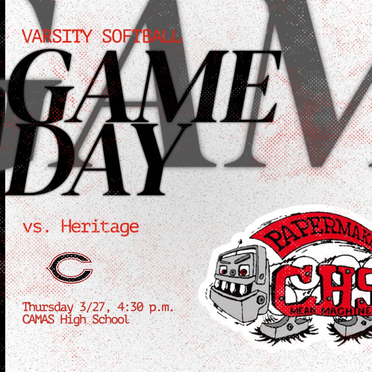 Come cheer on varsity softball at CHS!
Thursday 3/27 @ 4:30pm!