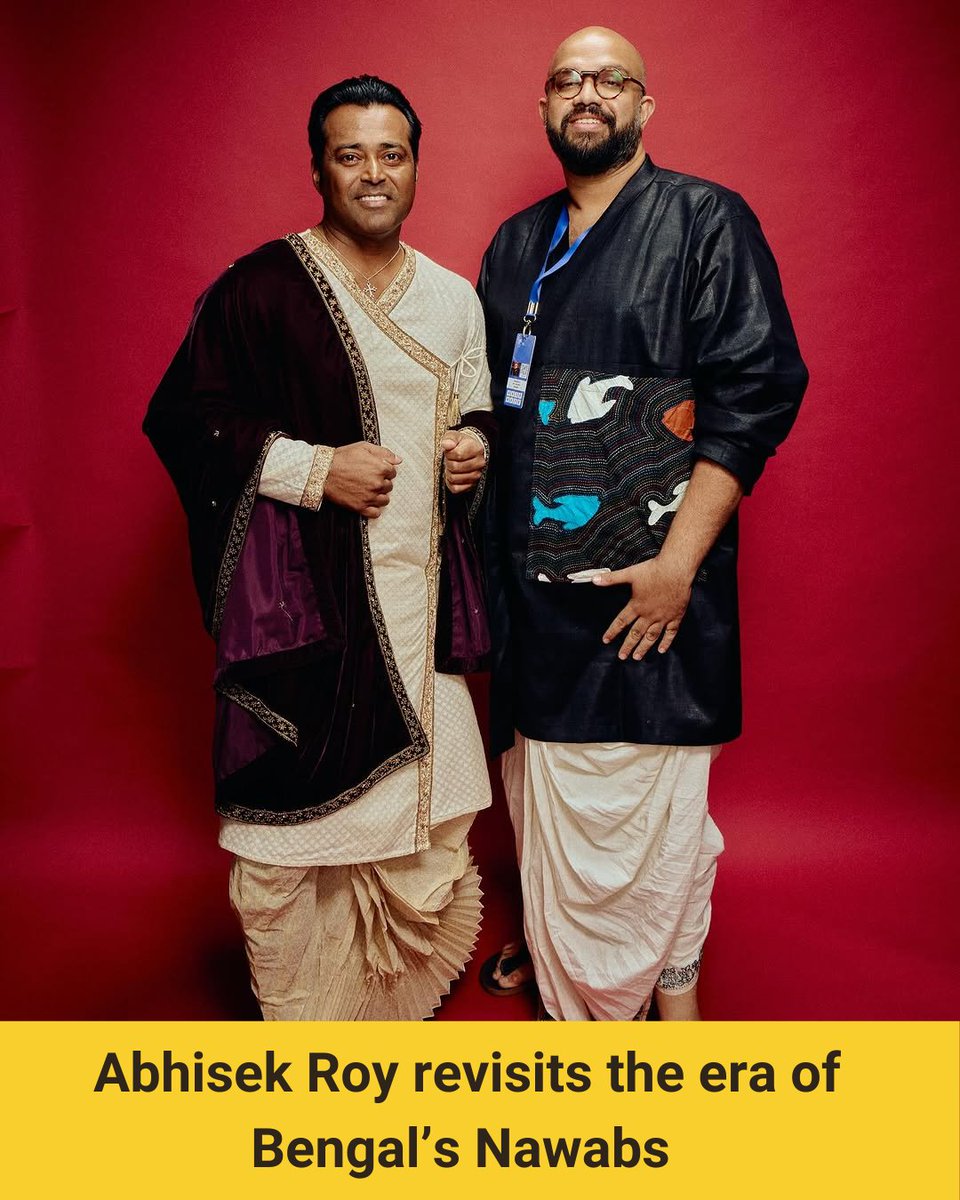 Calcutta_Times's tweet photo. #AbhisekRoy brings Bengal’s #Nawabi grandeur to life at a fashion week with his Nawabs of Bengal collection
#LakmeFashionWeek #NawabsOfBengal #AbhisekRoy #RoyalElegance #HeritageInStyle #LFW #FDCI
@roy_calcutta_official @fdciofficial https://t.co/KytuIwe9uT