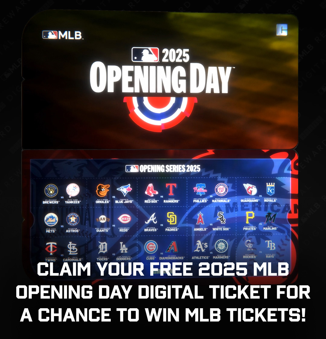 Candy (@candydigital) on Twitter photo โพ๏ธ ๐ช๐๐ก ๐๐ฅ๐๐ ๐ ๐๐ ๐ง๐๐๐๐๐ง๐ฆ โพ๏ธ
To celebrate #OpeningDay, we're giving away 1๏ธโฃ pair of MLB tickets! All you need to do is claim your FREE 2025 MLB Opening Day Digital Ticket ๐
๐ go.candy.io/2025OpeningDayโฆ
4๏ธโฃ other winners will get a FREE pack of the SOLD OUT โพ๏ธ ๐ช๐๐ก ๐๐ฅ๐๐ ๐ ๐๐ ๐ง๐๐๐๐๐ง๐ฆ โพ๏ธ
To celebrate #OpeningDay, we're giving away 1๏ธโฃ pair of MLB tickets! All you need to do is claim your FREE 2025 MLB Opening Day Digital Ticket ๐
๐ go.candy.io/2025OpeningDayโฆ
4๏ธโฃ other winners will get a FREE pack of the SOLD OUT