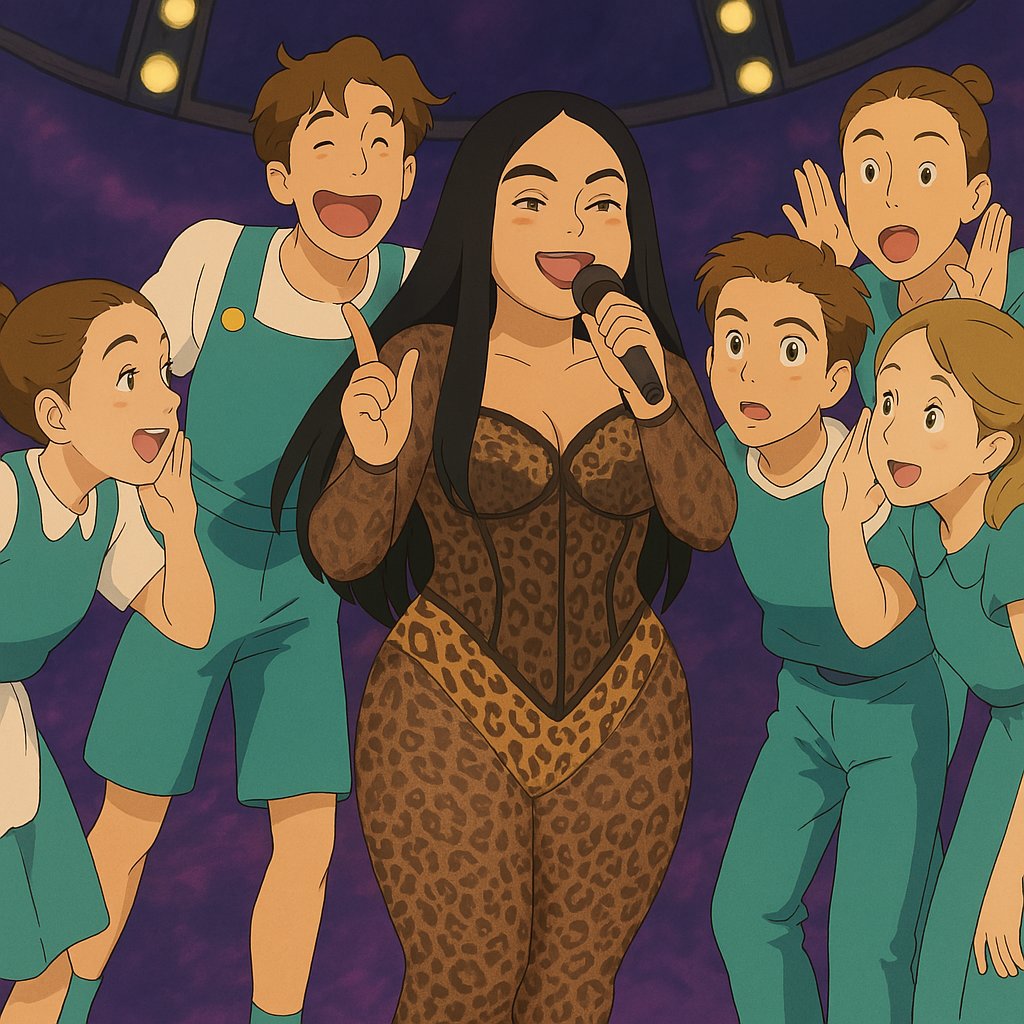 Pri_Letterman's tweet image. Eurovision 2025 but Studio Ghibli pt 1