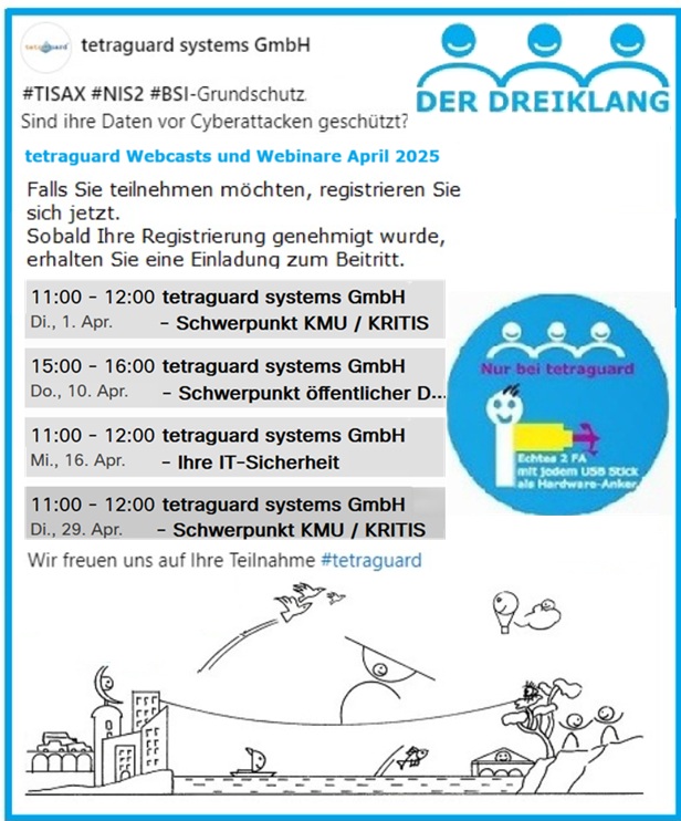 ⏰Schützen Sie Ihre Daten, denn wenn es passiert – dann ist es zu spät!             
Schutz der eigenen Identität und der eigenen Daten ist immer wichtig! Auch im Hinblick auf: #TISAX #NIS2 #BSI-Grundschutz.

Sie sind interessiert an weiteren Details, dann sprechen Sie uns gerne