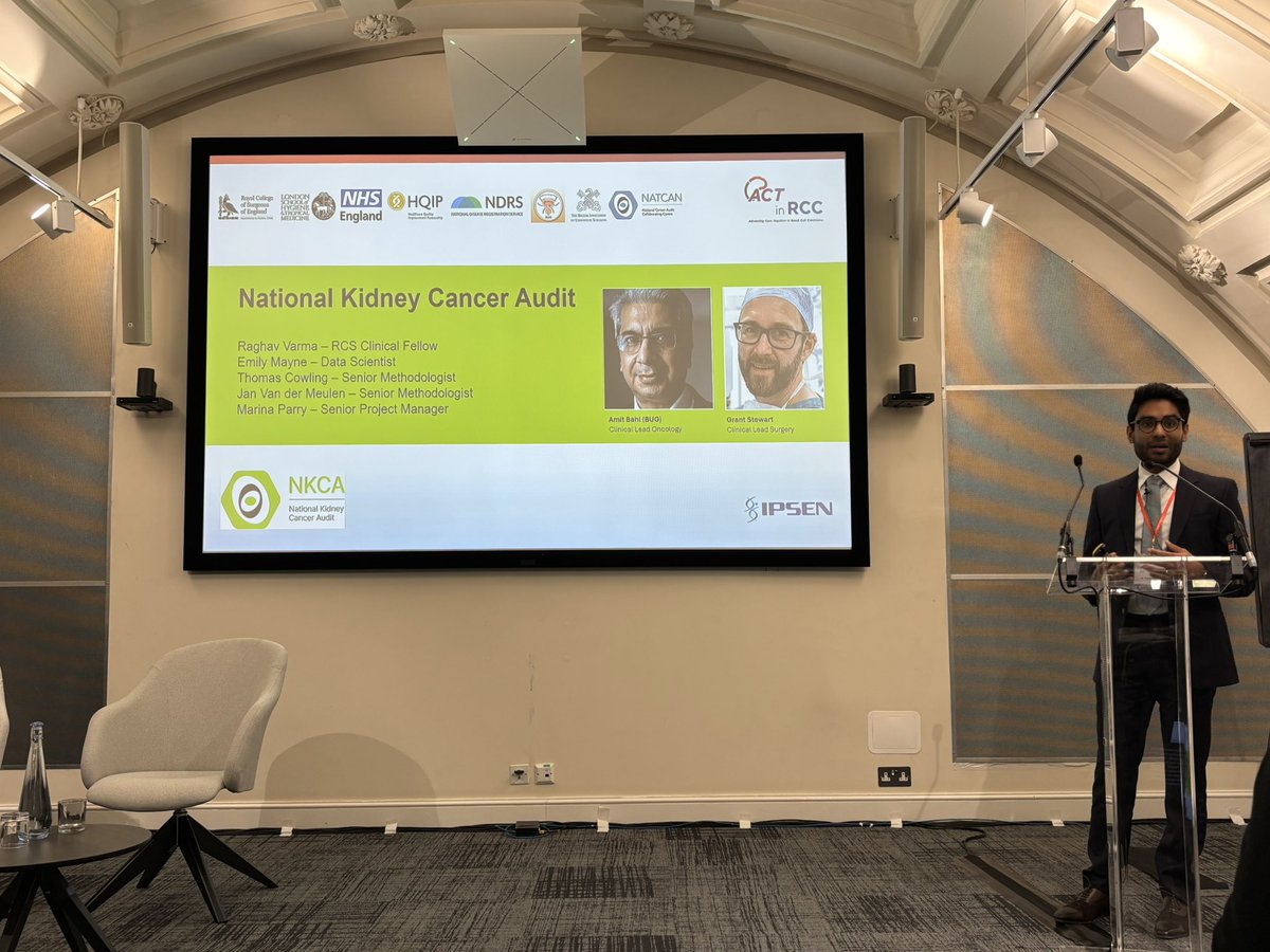 Brent O'Carrigan (@brentocarrigan) on Twitter photo Fantastic to see Raghav Varma presenting at the National Ipsen RCC day on the important National Kidney Cancer Audit by <a href="/grantissimus/">Grant Stewart</a> et al on variations in kidney cancer care across the UK.
Much work to do!
<a href="/CRUKCamUrol/">CRUK Cambridge Centre: Urological Malignancies</a> <a href="/CUH_NHS/">Cambridge University Hospitals NHS</a> <a href="/kidneycanceruk/">Kidney Cancer UK</a> <a href="/CRUKCamCentre/">CRUK Cambridge Centre</a> Fantastic to see Raghav Varma presenting at the National Ipsen RCC day on the important National Kidney Cancer Audit by <a href="/grantissimus/">Grant Stewart</a> et al on variations in kidney cancer care across the UK.
Much work to do!
<a href="/CRUKCamUrol/">CRUK Cambridge Centre: Urological Malignancies</a> <a href="/CUH_NHS/">Cambridge University Hospitals NHS</a> <a href="/kidneycanceruk/">Kidney Cancer UK</a> <a href="/CRUKCamCentre/">CRUK Cambridge Centre</a>