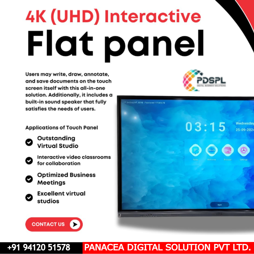 PanceaSystems's tweet photo. Panacea Digital Solutions Pvt. Ltd. is one of the best providers of interactive flat panels in Dehradun https://t.co/2EWilxhjsY