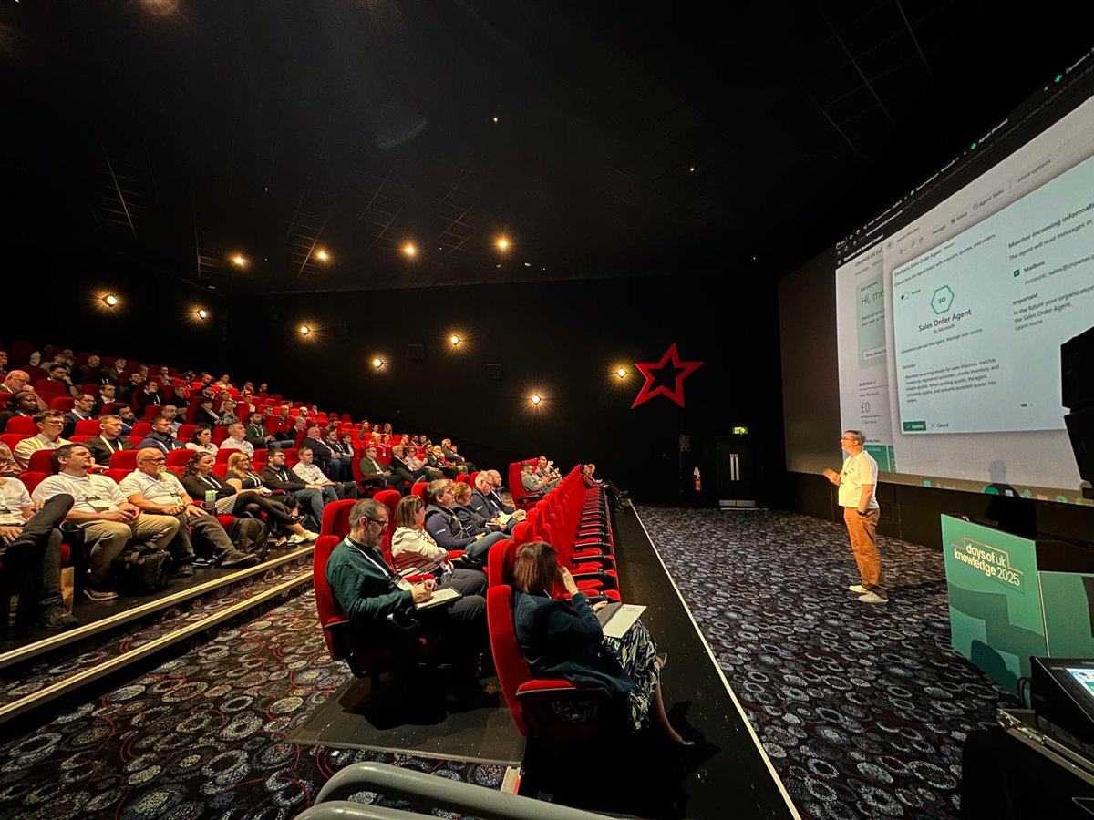 DirectionsEMEA's tweet image. Full house at Days of Knowledge UK 2025 🇬🇧
📸 First day of #DOKUK2025 at Cineworld Birmingham — packed sessions, great energy, and valuable insights from across the community.
#DirectionsforPartners #Dynamics365 #BusinessCentral #PowerApps #MSDYN365 #MSDYN365BC #MVPBUZZ