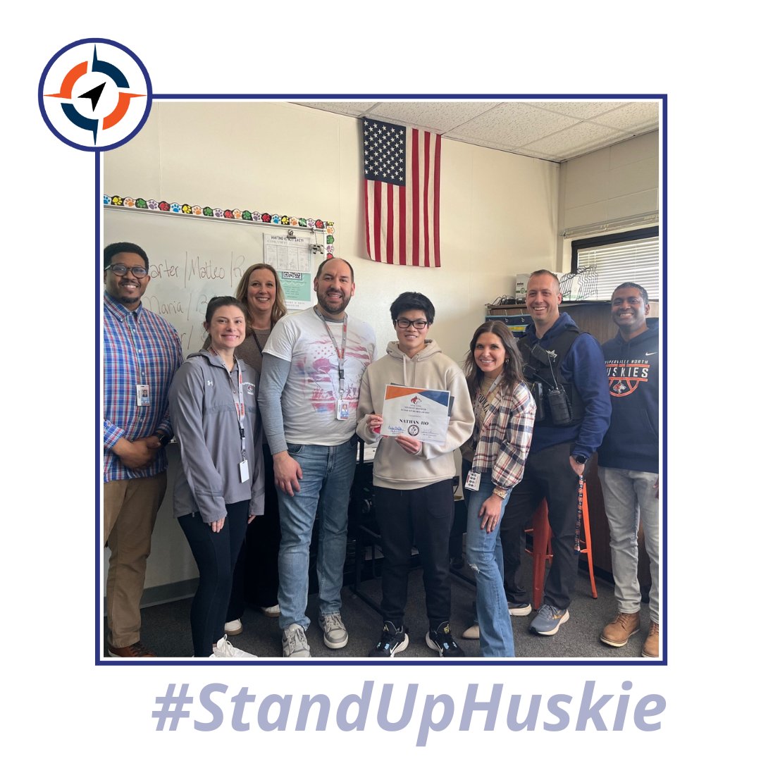 Congrats to our March #StandUpHuskie recipient, Soph. Nathan Ho! Nathan was noticed going out of his way to help &amp; support a student who was sitting alone at lunch, using his phone as a translator to help bridge a language barrier.  The embodiment of a true Huskie! #Empower203