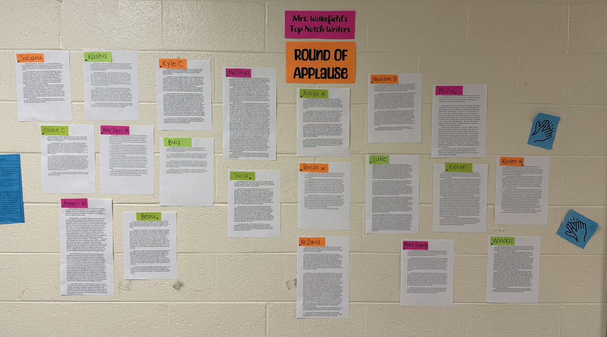 Chris Morris (@chrismorris___) on Twitter photo Writing is a cornerstone of creative thinking. Let’s give it up for Ms. Wakefield’s wall of top-notch writers—creativity in action! <a href="/TCSchools_/">Tipton Co Schools</a> <a href="/CMSCovTn/">Crestview Middle School, Covington, TN</a> <a href="/jbriannorton/">J Brian Norton</a> Writing is a cornerstone of creative thinking. Let’s give it up for Ms. Wakefield’s wall of top-notch writers—creativity in action! <a href="/TCSchools_/">Tipton Co Schools</a> <a href="/CMSCovTn/">Crestview Middle School, Covington, TN</a> <a href="/jbriannorton/">J Brian Norton</a>