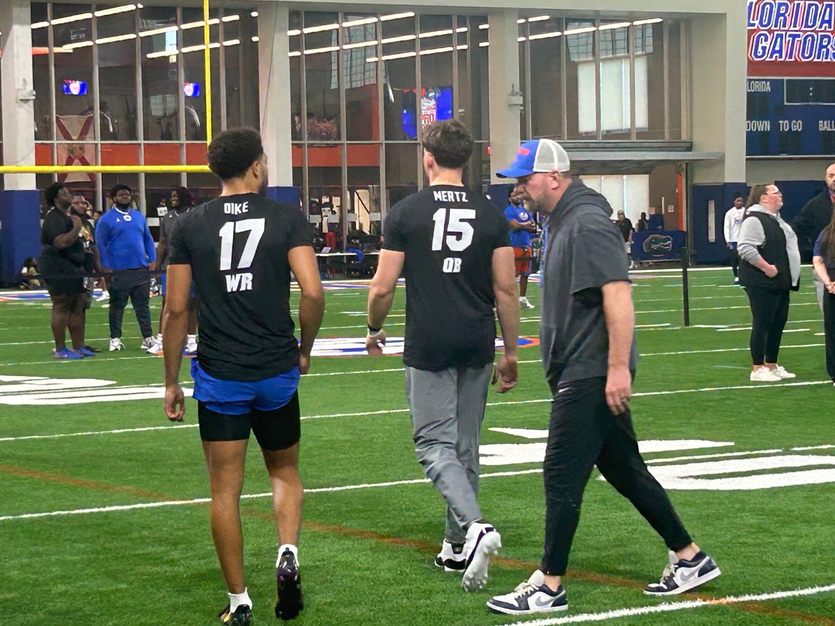 marcinko_nick's tweet image. Chimere Dike is going to run routes for Graham Mertz at Florida’s Pro Day
