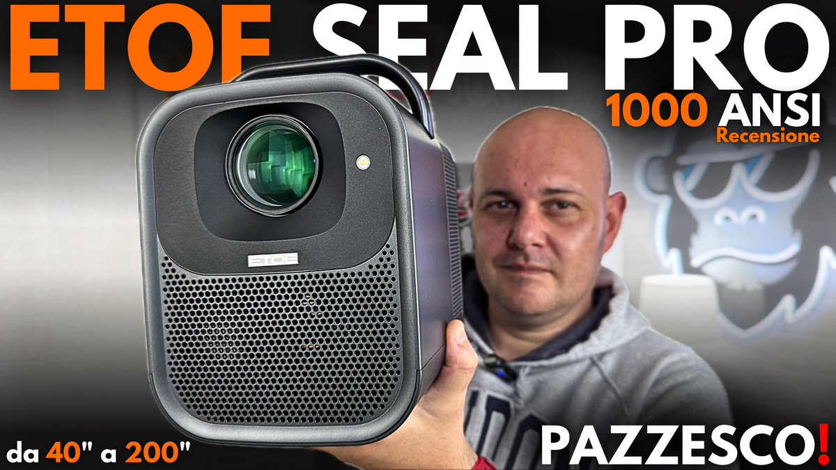ScdTec's tweet image. FANTASTICO il PROIETTORE ETOE SEAL PRO📽️
•
ETOE SEAL PRO Recensione - MIGLIOR PROIETTORE ECONOMICO con Google TV! BEST BUY A 300€!
youtu.be/ox54qTfSPSc
•
COUPON 50€ OFF 🤑 NNNIT11057
•
#etoe #proiettore #googletv #etoesealpro #scimmiatiditecnologia #techreview