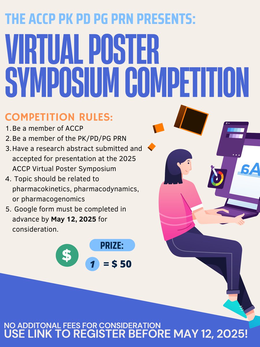 💥 Want to participate or judge our next poster competition? 💥

It’s easy! Simply sign up using the link below and be part of this exciting event:

🔗 Sign up here! Link: docs.google.com/forms/d/e/1FAI…

⏰ Deadline to sign up for competition: May 12, 2025