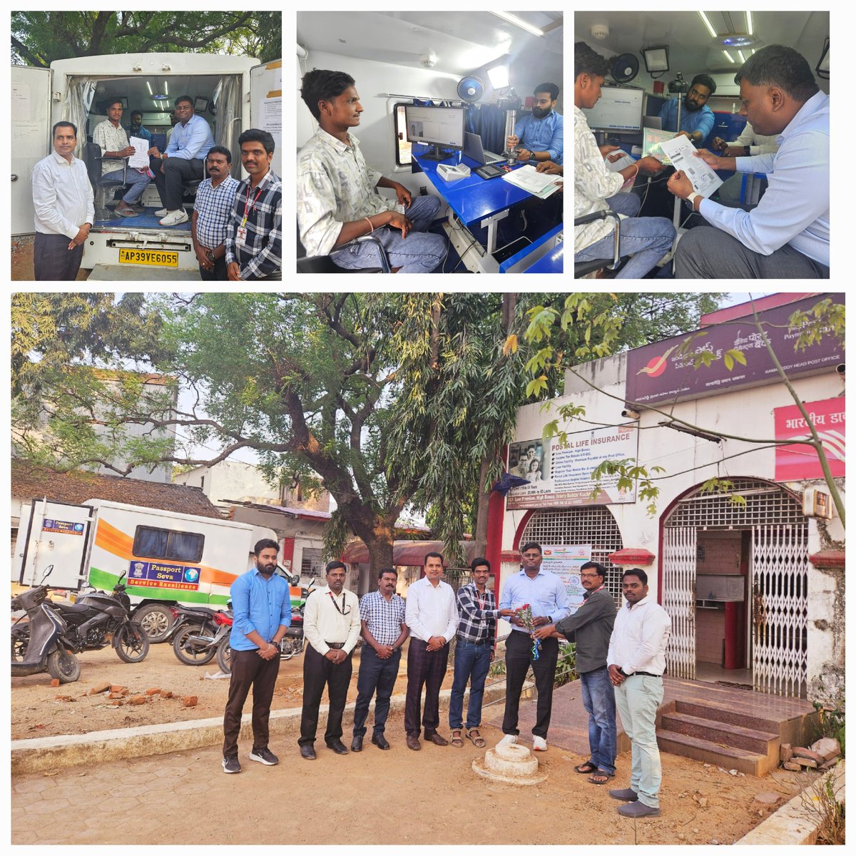 Koventhan (@kove1985) on Twitter photo Along with colleagues from <a href="/rpohyderabad/">RPO Hyderabad</a>, <a href="/IndiaPostOffice/">India Post</a> & project team of TCS,
reviewed the functioning of PSK/ PoPSKs & Mobile Van facility under the jurisdiction of RPO Hyderabad.
<a href="/passportsevamea/">PassportSeva Support</a> <a href="/drkjsrini/">Dr K J Srinivasa</a> <a href="/SecretaryCPVOIA/">Arun Kumar Chatterjee</a> Along with colleagues from <a href="/rpohyderabad/">RPO Hyderabad</a>, <a href="/IndiaPostOffice/">India Post</a> & project team of TCS,
reviewed the functioning of PSK/ PoPSKs & Mobile Van facility under the jurisdiction of RPO Hyderabad.
<a href="/passportsevamea/">PassportSeva Support</a> <a href="/drkjsrini/">Dr K J Srinivasa</a> <a href="/SecretaryCPVOIA/">Arun Kumar Chatterjee</a>