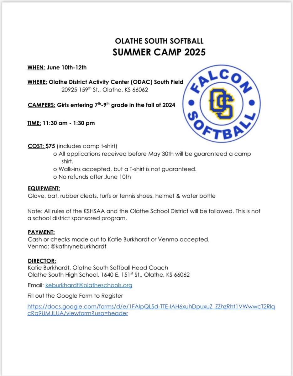 Olathe South Softball tweet media