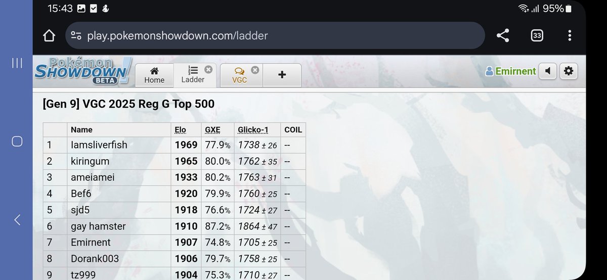 Hit 1900s in B01 with CalyIce, Valiant and Whimsicott. The team is really powerful. Here is the paste: pokepast.es/88864250d28511….