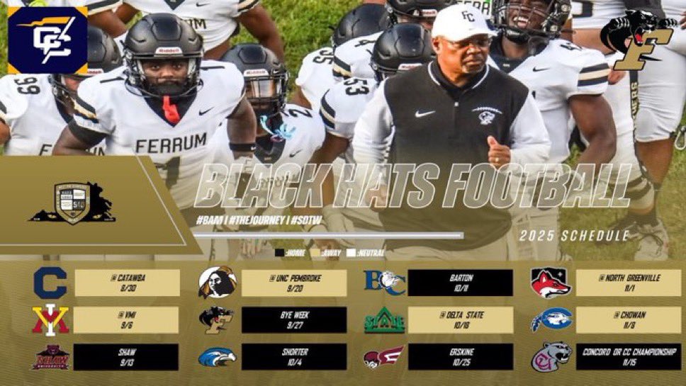 It all starts here 🔥🏈💪
<a href="/FerrumFootball/">Ferrum Football</a> <a href="/coach_ksherman/">Kevin Sherman</a> <a href="/Coach_lrob/">Lawrence Robinson</a> <a href="/_Coach_Clark/">Cameron Clark</a>