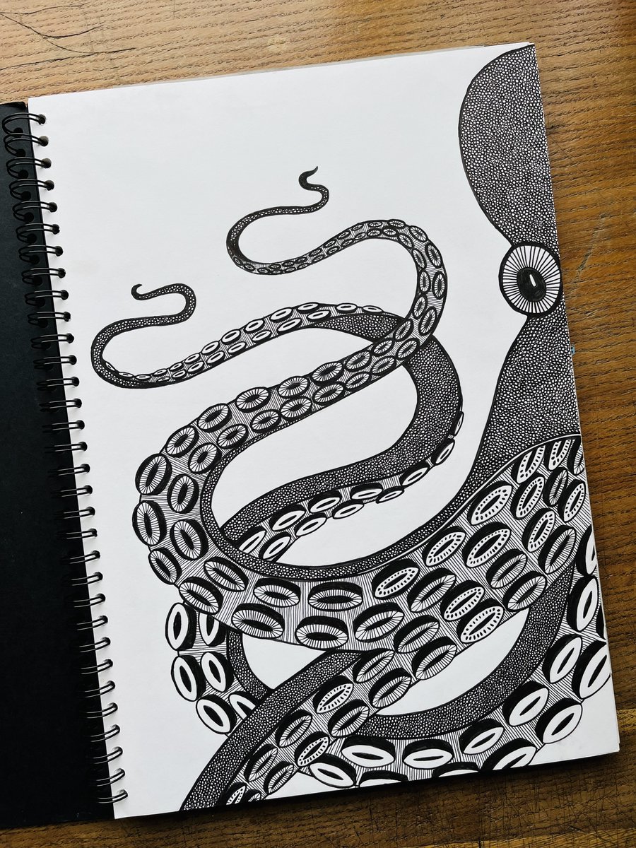 How it starts…

My first illustration of our Octopus wallpaper. All our patterns are hand drawn. I actually feel more free drawing by hand than on a computer. I also love that I can look back through old sketchbooks and drawings and surround myself with them...
#sketchbookfind