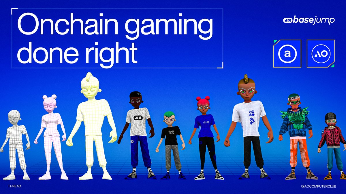 in case you missed it, <a href="/basejumpxyz/">Basejump</a> is building some crazy cool stuff for gaming, powered by ao (and arweave).

basejump is not like other onchain games at all. here's some notes from their ao conf presentation. nfa.