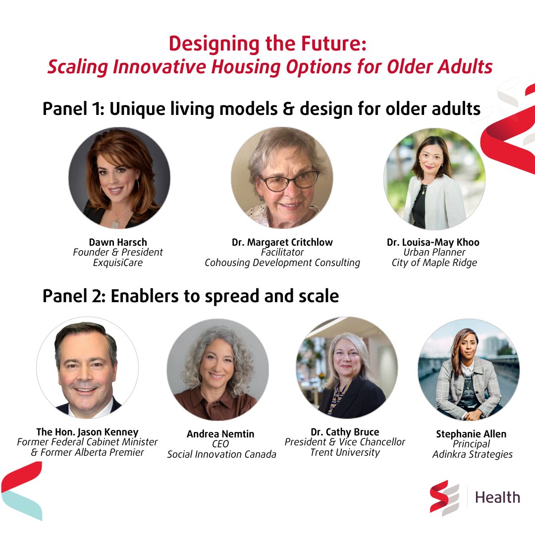 The future of #housing for older adults is here—how do we scale these solutions across Canada?  

At our event, Designing the Future, we gathered the changemakers sparking transformation in the landscape.  

Here were their top 5 suggestions:  
🏘️ Diverse models are needed
