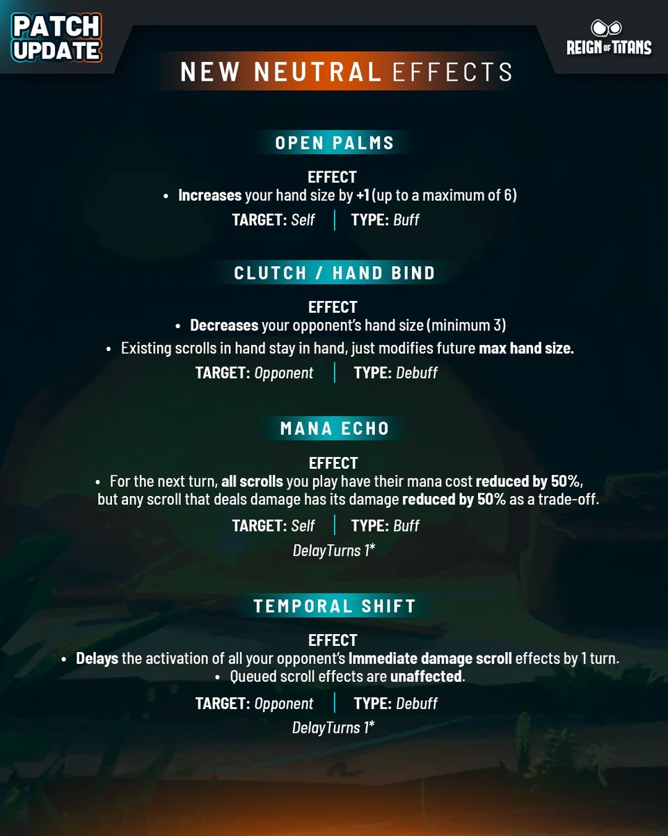 ReignOfTitansGG's tweet image. Balance shifts. Strategies evolve. Are you ready for the game-changing update? 🔥👀 #reignoftitans #patchupdate