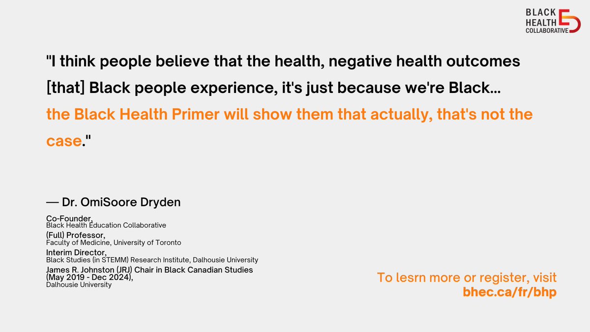 BlackHealthEdC's tweet photo. Health inequities stem from systemic issues, not race. Learn about anti-Black racism's impact on health in our Black Health Primer. 

🔗 https://t.co/aMz87g0jzE https://t.co/8SqAi9RBJg