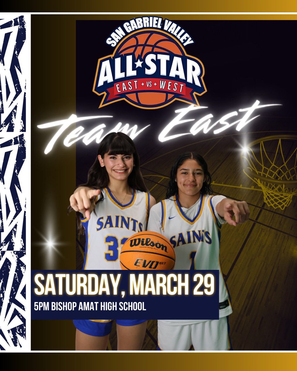 San Dimas Lady Saints Basketball (@sd_ladysaints) on Twitter photo Come out and support the SGV all stars Saturday 5:00 at Bishop Amat! <a href="/James_Escarcega/">James Escarcega πππβΎοΈπ₯ π€Όπ€½π½ββοΈππΌββοΈππ»β½οΈ</a> <a href="/SGVNSports/">Fred J. Robledo π¨π»βπ»</a> <a href="/MattyK31/">Matthew Kovach</a> <a href="/210PrepSports/">210 Prep Sports</a> <a href="/SanDimasHSAP/">Jack Nance</a> <a href="/CoachTaylorJ/">Taylor Jackson</a> <a href="/dominique_z74/">Dominique</a> <a href="/ibcoachen/">Denise Llorens</a> Come out and support the SGV all stars Saturday 5:00 at Bishop Amat! <a href="/James_Escarcega/">James Escarcega πππβΎοΈπ₯ π€Όπ€½π½ββοΈππΌββοΈππ»β½οΈ</a> <a href="/SGVNSports/">Fred J. Robledo π¨π»βπ»</a> <a href="/MattyK31/">Matthew Kovach</a> <a href="/210PrepSports/">210 Prep Sports</a> <a href="/SanDimasHSAP/">Jack Nance</a> <a href="/CoachTaylorJ/">Taylor Jackson</a> <a href="/dominique_z74/">Dominique</a> <a href="/ibcoachen/">Denise Llorens</a>