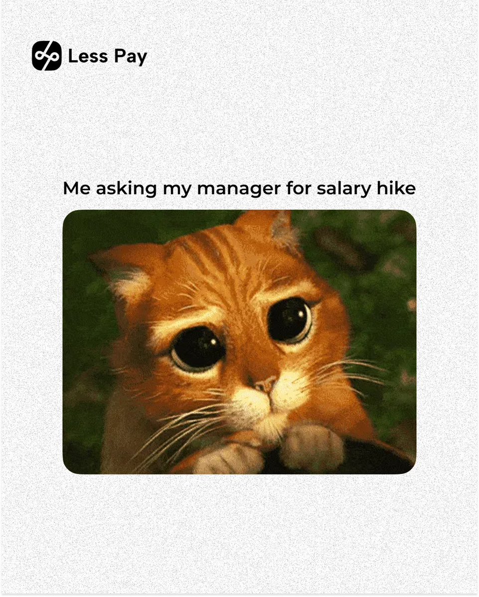 lesspay_ai's tweet image. Appraisal time! #appraisal #cat #paylesswithLessPay #LessPay
