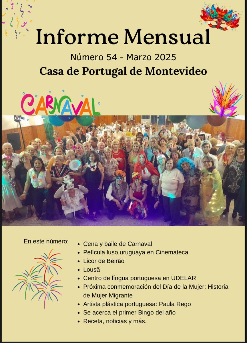 PRegressar's tweet photo. Programa Regressar em destaque no Uruguai!

📷 Na edição do mês de março no Boletim mensal nº 54 "Informe Mensual", da Casa de Portugal de Montevideo no Uruguai, destaque para o Programa Regressar!
Onde houver um português, nós chegamos! https://t.co/46tdZDAGdM