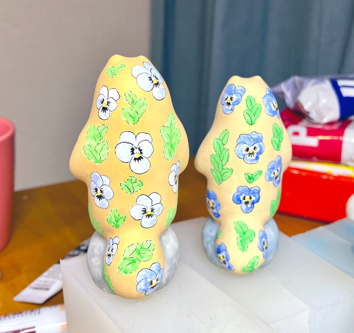 「3/30〜5/25ぶぶちよ個展「三 四 五」 さんにて三四五というのは会期の三月」|bubuchiyoのイラスト