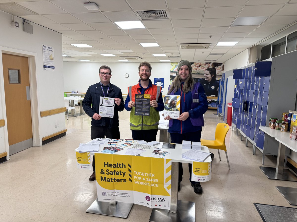 ⭐️I am delighted to support the rep team in regards of #Usdaw H&amp;S Campaign in Tesco Aberdeen Extra. Great chat with some of the drivers regarding health and safety ⭐️