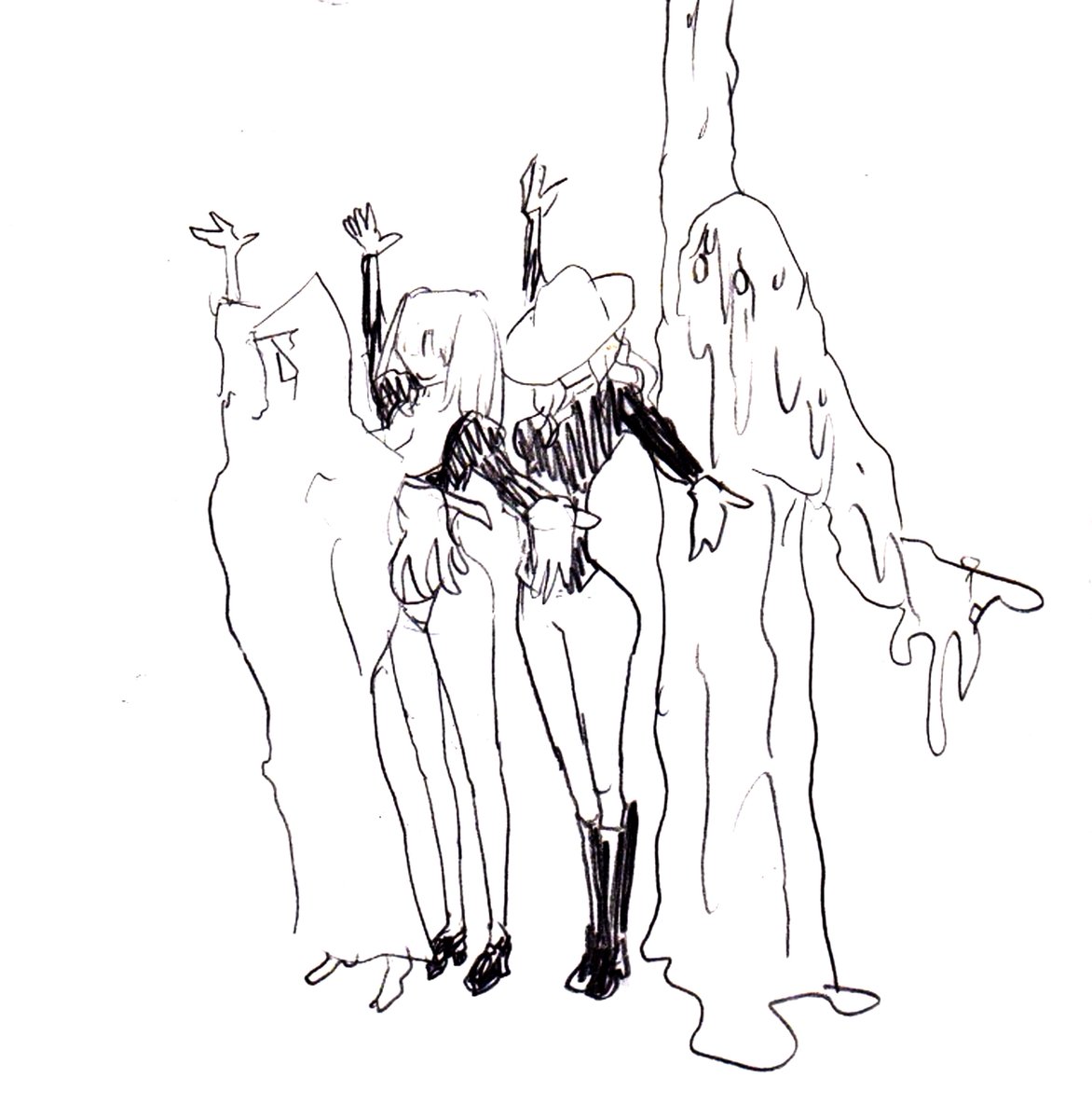 #上手いとか下手とかそういうのは関係なく自分が気に入っている絵を4枚選ぶ 