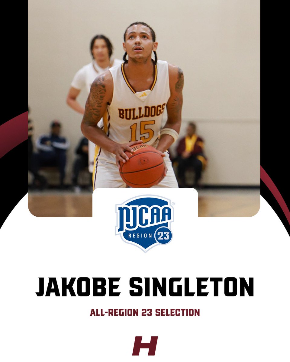 Congratulations to Jakobe Singleton on earning a spot on the NJCAA All-Region 23 Team!  

#GoHINDS
