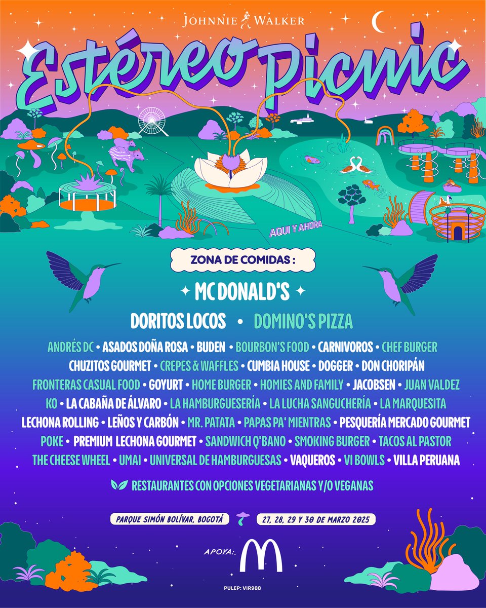 Festereopicnic_'s tweet photo. Esta es la nómina de restaurantes que nos acompañarán durante estos 4 días del Festival. ¡Atentos! Porque estamos a horas vernos. 🪩✨ https://t.co/nZv4dSOwbj