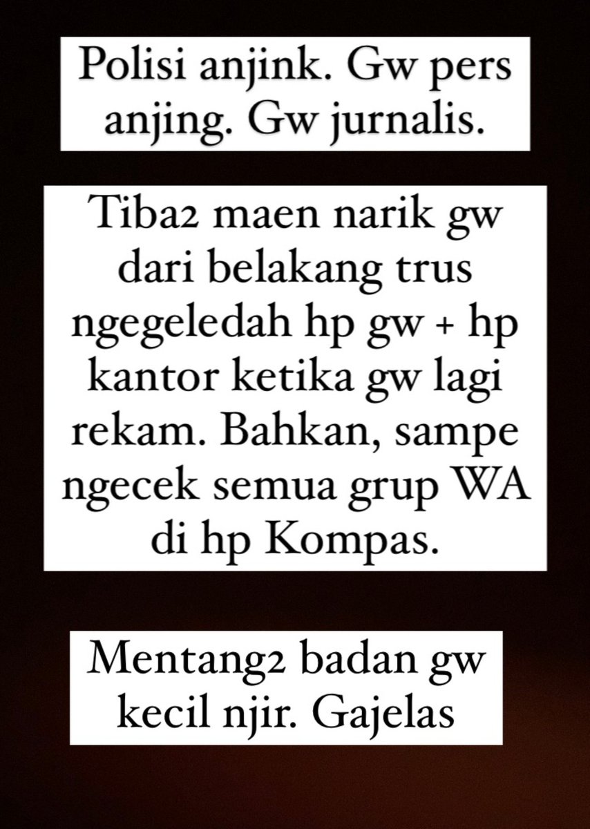 REPORTER KOMPAS KENA INTIMIDASI PARCOK