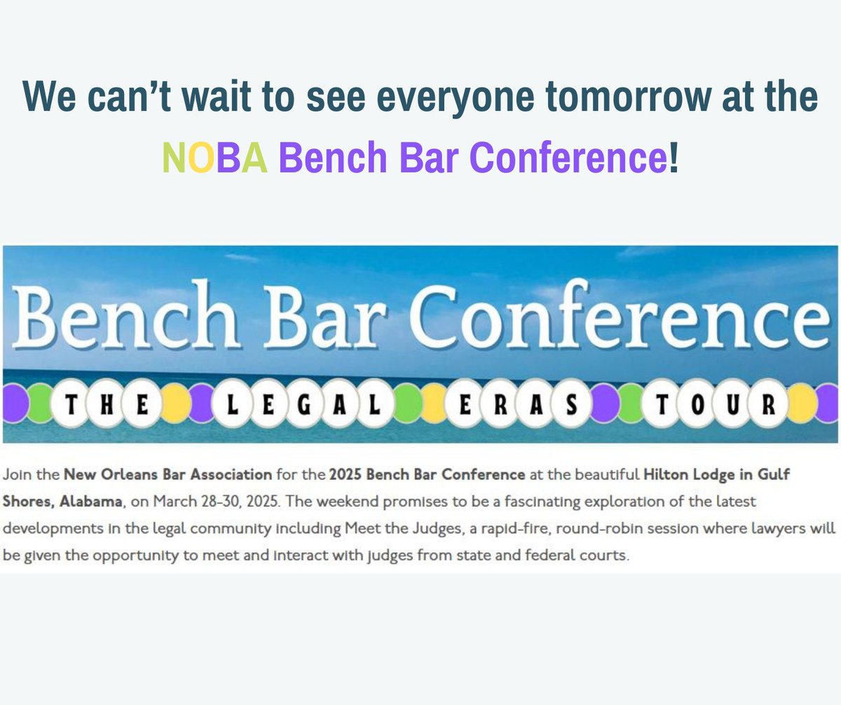 perrydampf's tweet photo. #PerryDampf is heading to NOBA Bench Bar Conference tomorrow! Check out Ernie Gieger, panelist on Friday's panel 𝗧𝗵𝗲 𝗠𝗲𝗱𝗶𝗮𝘁𝗶𝗼𝗻 𝗘𝗿𝗮: 𝐖𝐡𝐨 𝐢𝐬𝐧'𝐭 𝐚 𝐦𝐞𝐝𝐢𝐚𝐭𝐨𝐫 𝐭𝐡𝐞𝐬𝐞 𝐝𝐚𝐲𝐬? 𝐖𝐡𝐚𝐭 𝐬𝐞𝐩𝐚𝐫𝐚𝐭𝐞𝐬 𝐭𝐡𝐞 𝐠𝐨𝐨𝐝 𝐟𝐫𝐨𝐦 𝐭𝐡𝐞 𝐛𝐚𝐝 𝐨𝐧𝐞𝐬 https://t.co/b9smZijR9T