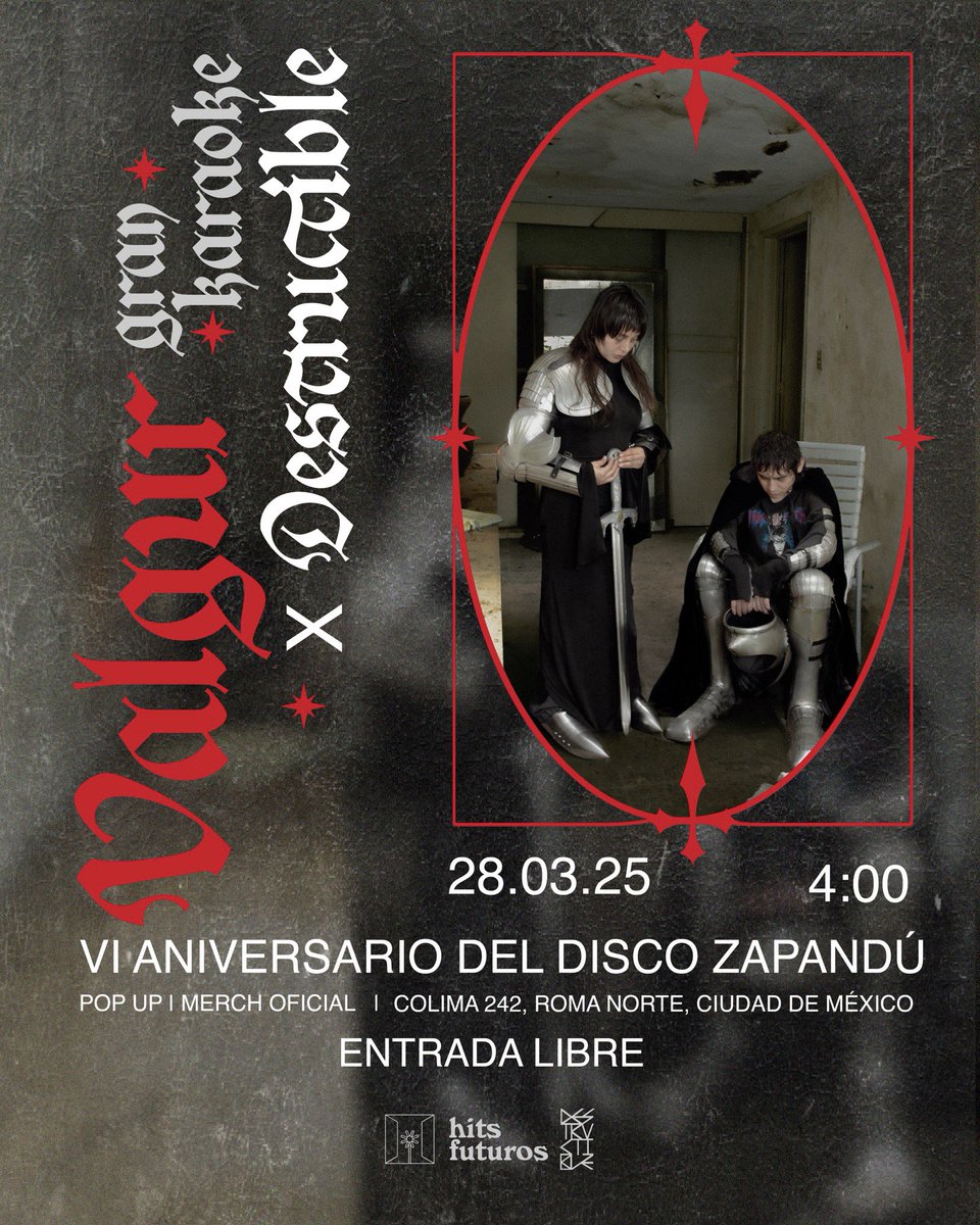 CDMX: Esto es mañana y es ENTRADA LIBRE 

VENGAN A CANTAR Y A CELEBRAR SEIS AÑOS DE ZAPANDÚ 🕊️

Colima 244, Roma Norte
