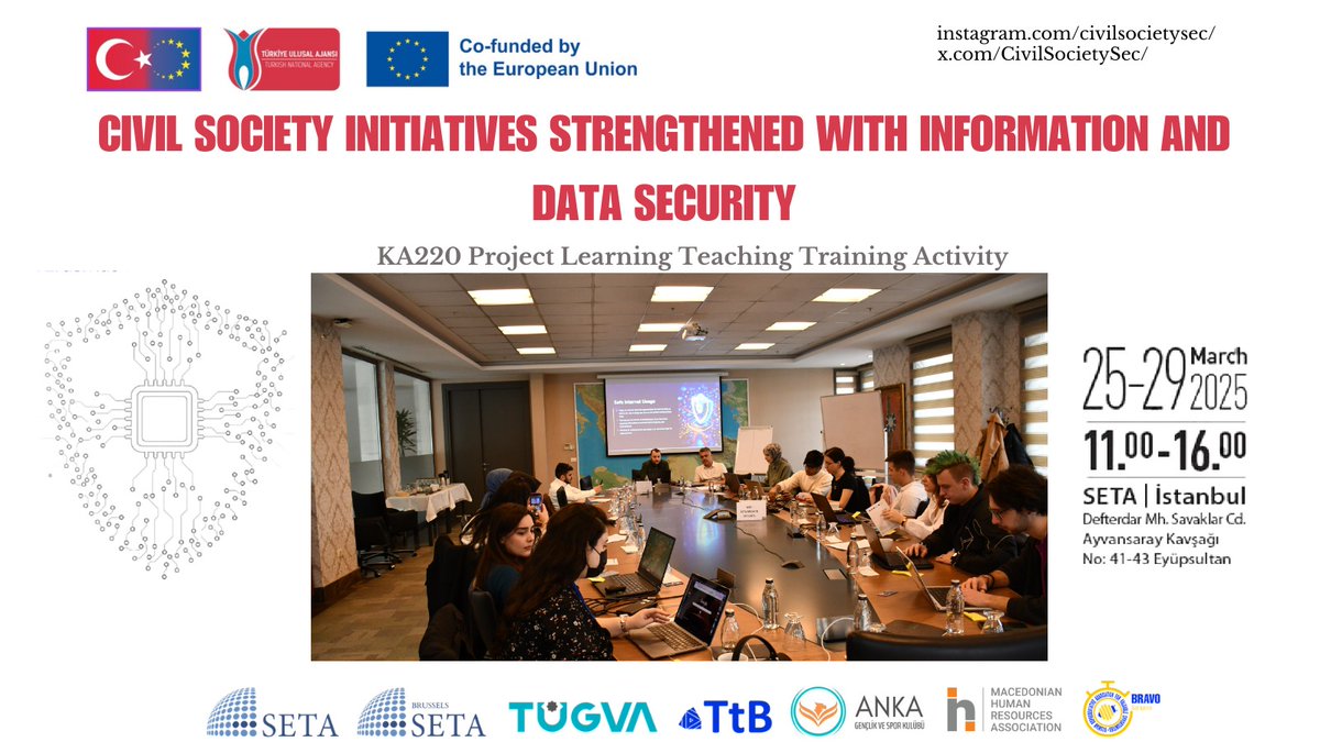 Day 3 of our #KA220 LTT program at <a href="/setavakfi/">SETA</a> focused on 🌐 safe internet use &amp; 📱 social media awareness!
Workshops ⚒️, spotting fake accounts 🕵️, and Catch the Phishing! 🎣 wrapped up a dynamic day!
#ErasmusPlus #CyberSecurity #DigitalSkills <a href="/ulusalajans/">Türkiye Ulusal Ajansı 🇹🇷 Turkish NA</a> <a href="/setavakfi/">SETA</a>