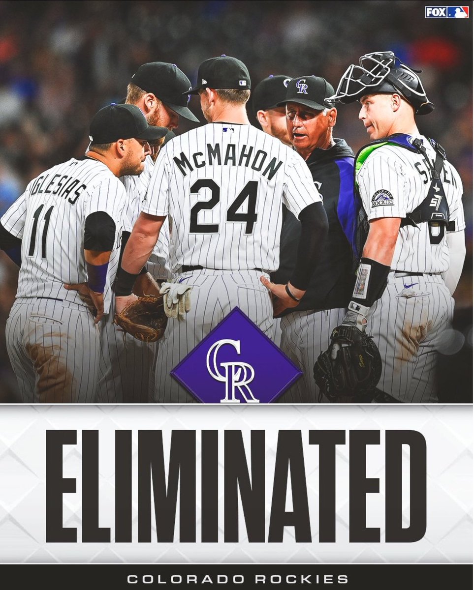 As is Opening Day tradition, the #ColoradoRockies have already been eliminated from postseason contention.