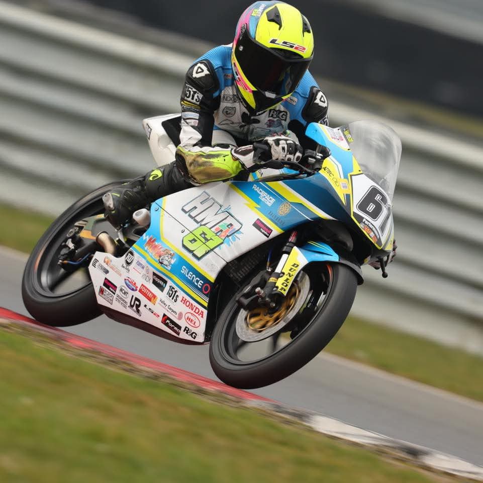 At the weekend Harrison Mackay Racing HMR  #61 was out Racing at Snetterton with No Limits Racing NLR 2025.

He won each of his races, some great track time ahead of the upcoming R&amp;G British Talent Cup. 

📷 Bonnie Lane 

#MotoGP #BSB #RoadtoMotoGP