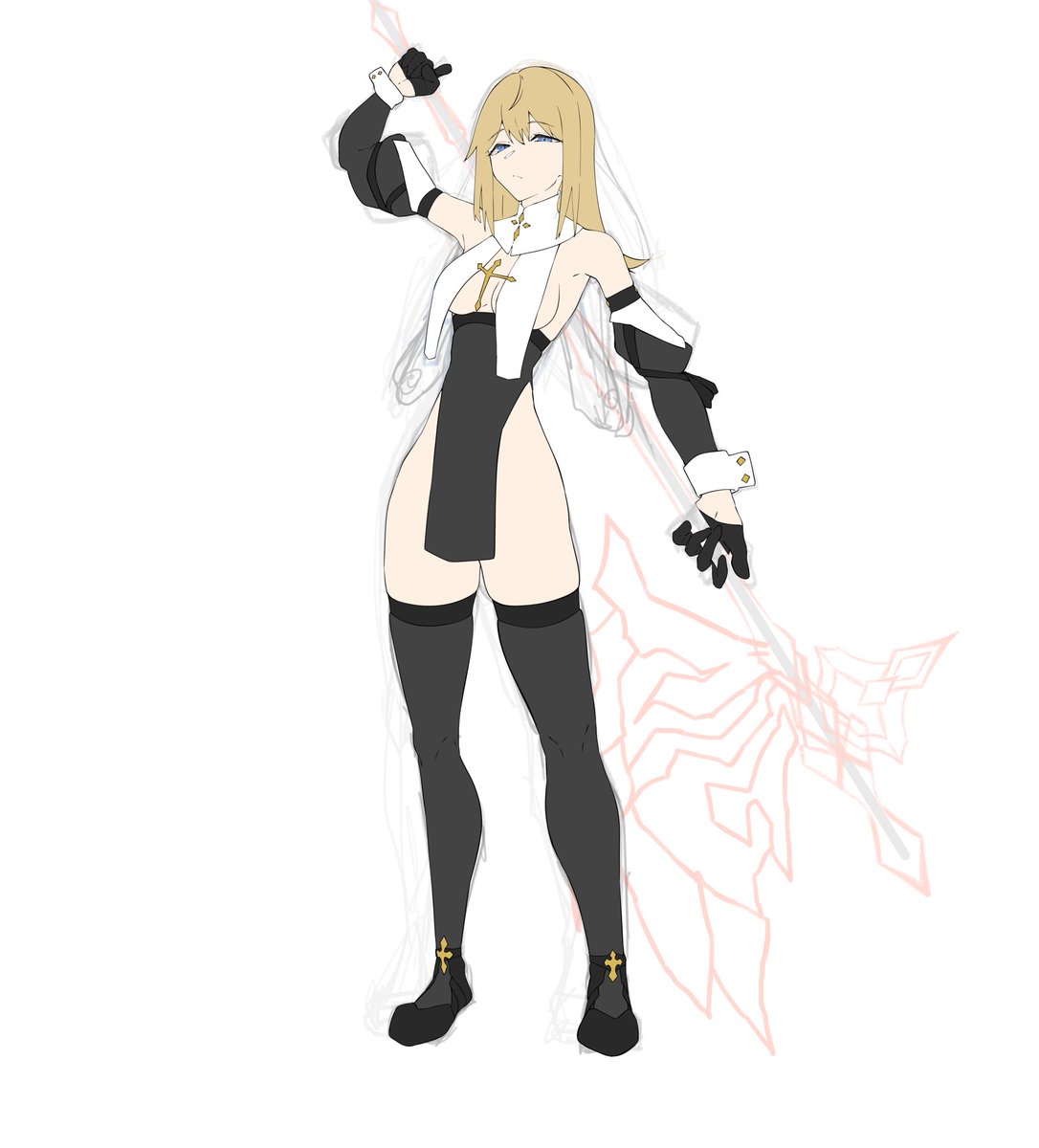 ドスケベシスターを描いてる 