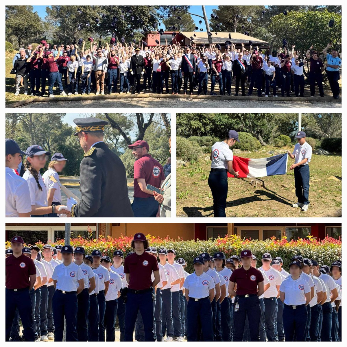 #SNU | 🇫🇷 Le secrétaire général adjoint de la préfecture du #Var avec le chef du service départemental à la Jeunesse, à l'Engagement et aux Sports, avec les élus et les partenaires, ont clôturé le 1er séjour de cohésion 2025 du service national universel dans le Var qui s'est