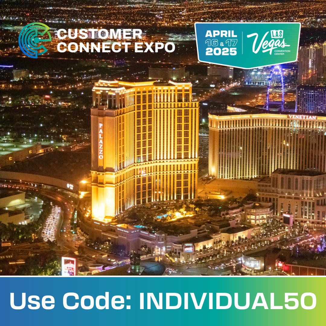 Customer Connect Expo (@callcontactus) on Twitter photo Join us at the Customer Connect Expo โ where innovation meets connection!
Build relationships, discover tools, and network with leaders โ all in one place.
๐
April 16 & 17 ๐ Las Vegas Convention Center  ๐๏ธ Use code INDIVIDUAL50 for 50% Off
๐Link: shorturl.at/auxb5 Join us at the Customer Connect Expo โ where innovation meets connection!
Build relationships, discover tools, and network with leaders โ all in one place.
๐
April 16 & 17 ๐ Las Vegas Convention Center  ๐๏ธ Use code INDIVIDUAL50 for 50% Off
๐Link: shorturl.at/auxb5