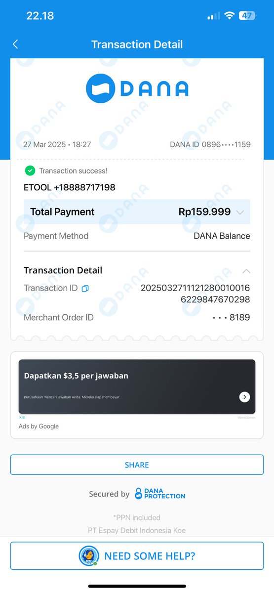 bbarsx's tweet photo. Coba tolong ini dana kenapa tiba tiba uang gue kepotong padahal ga pernah transaksi sampe kaget kok bisa padahal ga masukin pin, yang bener ajeeee uang gue sampe gue pindahin langsung takut banyak trx ga jelas begini @danawallet https://t.co/JEdSuzdO4l