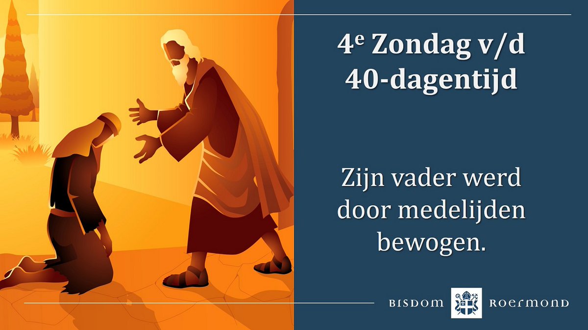 Het evangelie van vandaag wordt meestal ‘De verloren zoon’ genoemd. Maar zou ook 'De barmhartige vader’ kunnen zijn. Want wát zijn kinderen ook doen: hij blijft altijd op hen wachten. Zoals die vader, zó is GodL goed en barmhartig voor ál zijn kinderen. bisdom-roermond.nl/4ezondag40dage…